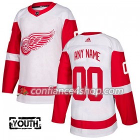 Adidas Maillot de Hockey Detroit Red Wings Personnaliser 2017-2018 Blanc Authentic - Enfant